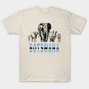 Africa's Big Five for Botswana Fans T-Shirt